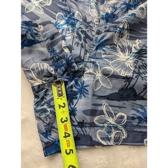 Maui & Sons Men's board shorts trunks Surf Floral Hawaiian Blue Sz XL NWT - Picture 7 of 9